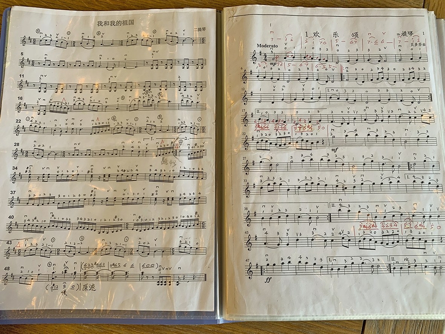 自己怎么根据音乐做曲谱_陶笛曲谱12孔