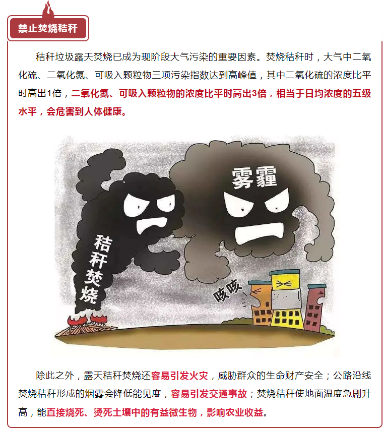 环保科普丨焚烧秸秆的危害你要知道