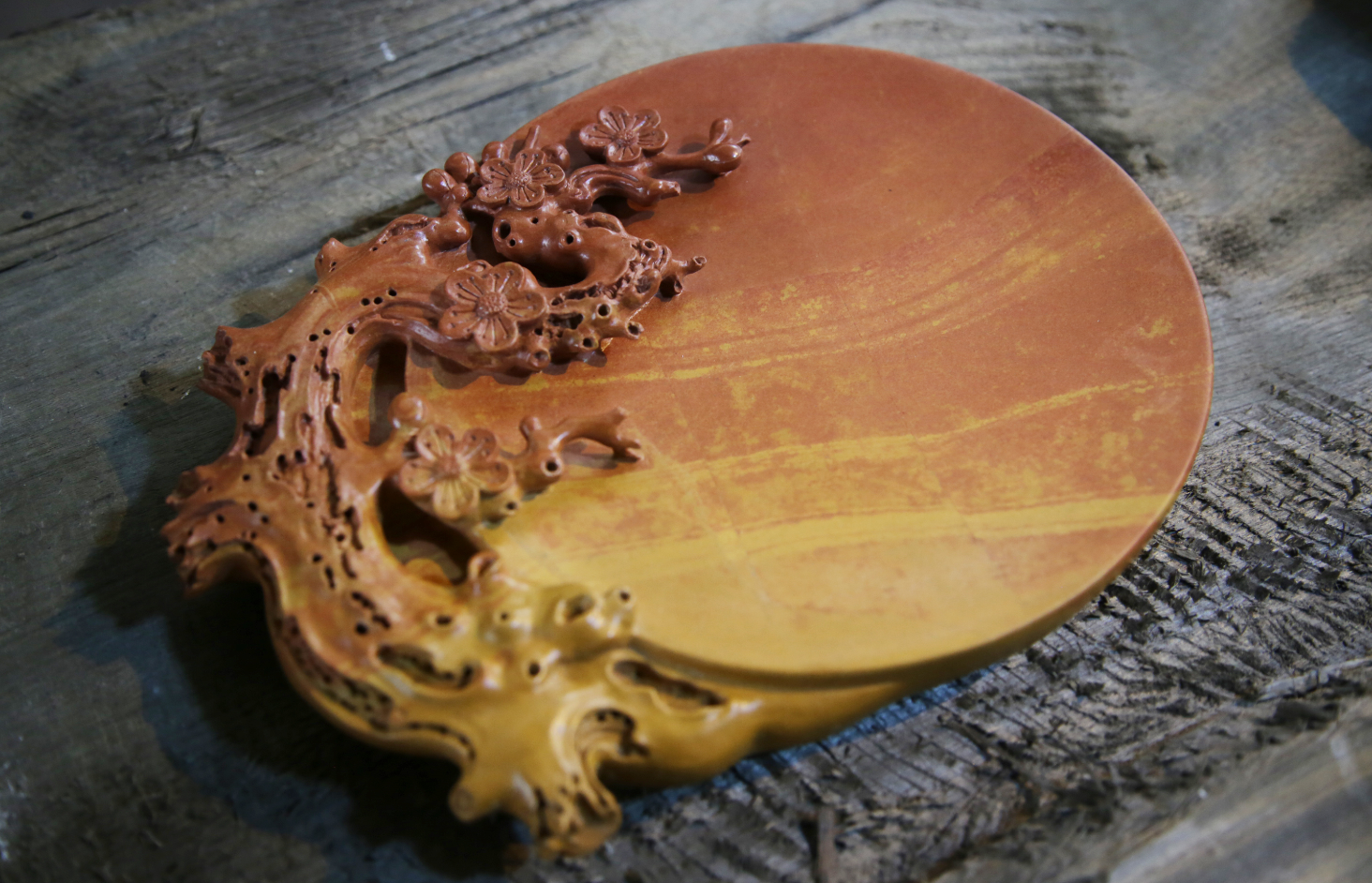 合川非遗风采合川峡砚千雕百刻石上生花