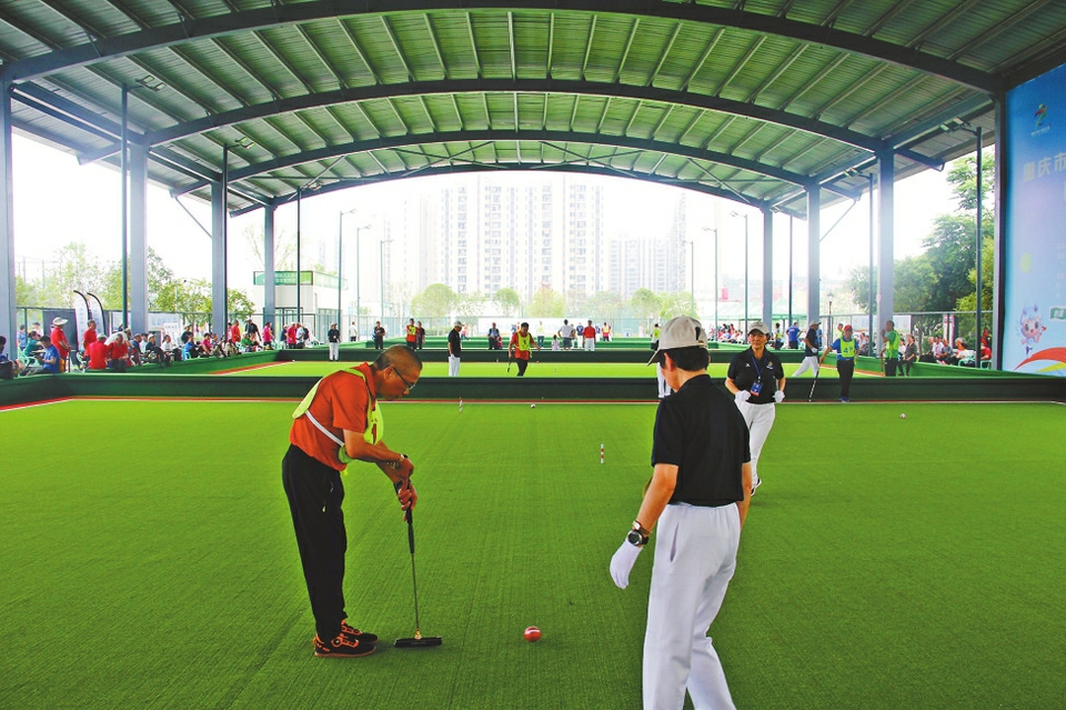 聚焦市七运会 | 重庆市第七届运动会门球比赛开赛